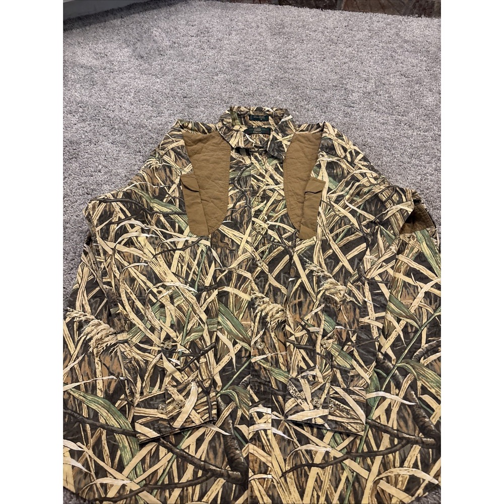 Orvis Camo Men's XL Long Sleeve Arm Pockets Skyline Fall Flight Cover Cattail - Picture 6 of 7